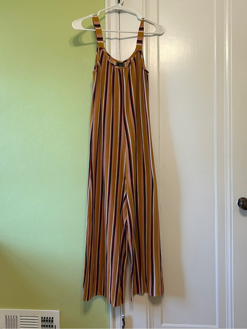 Striped Wide-Leg Romper